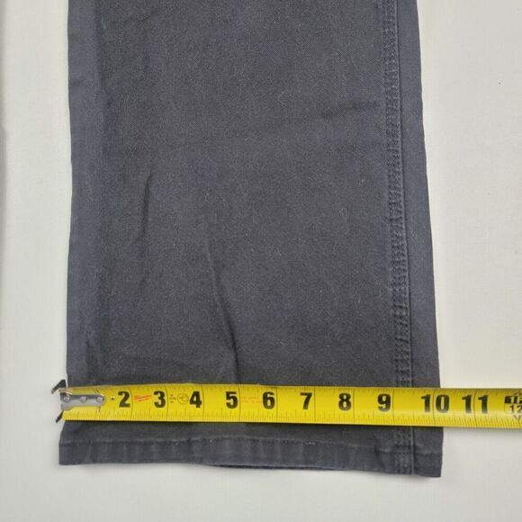 Vintage Y2k Men's 42X30 Dickies Distressed Black Carpenter Cargo Baggy Pants - Picture 10 of 11